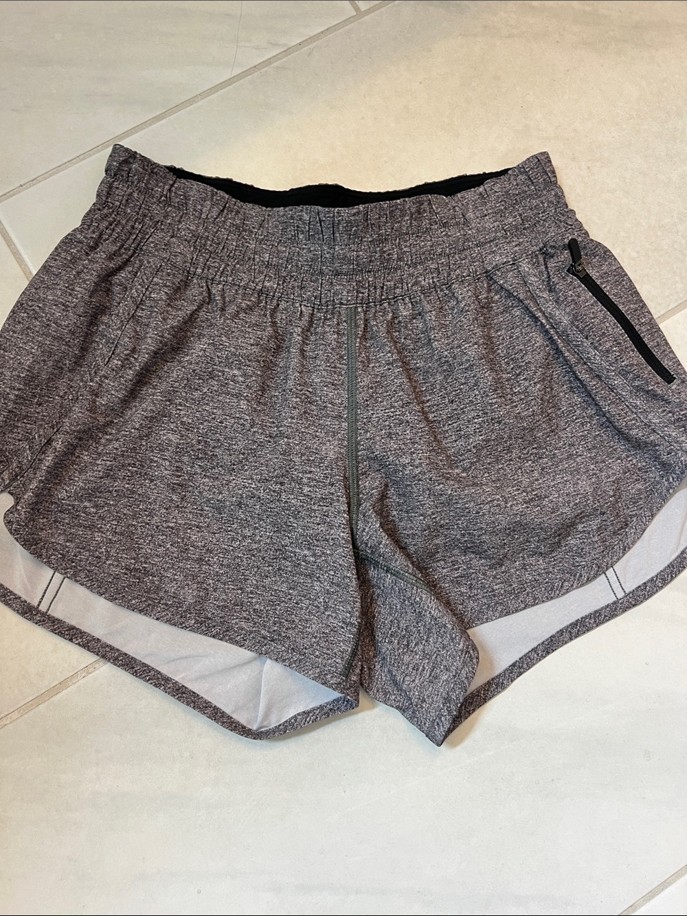 lululemon athletica Heathered Gray Athletic Shorts